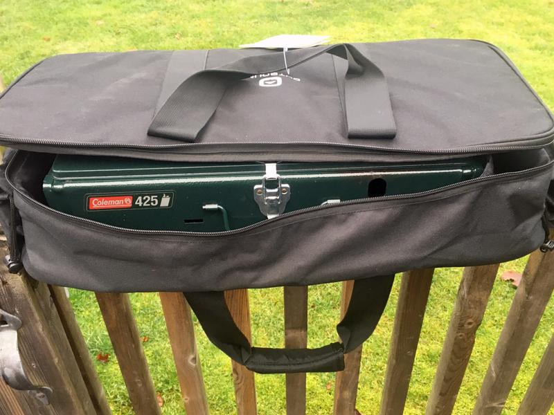 my 5" thick Coleman 425 easily fits inside