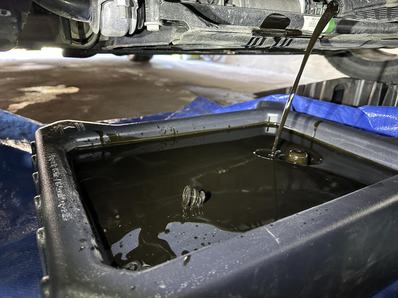 drain container in action