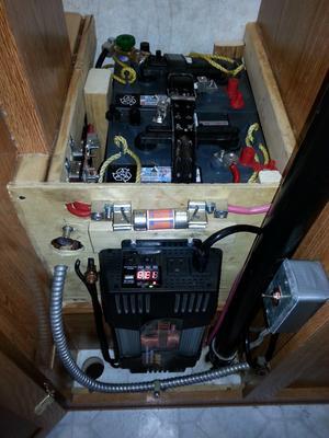 The setup with a 100AMP 650vDC fuse.