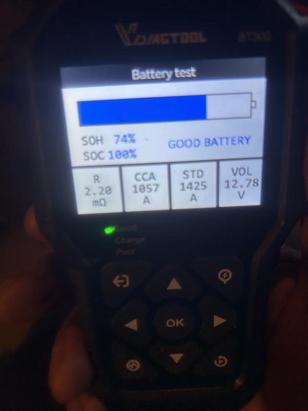 Test result with Vdiagtool BT300