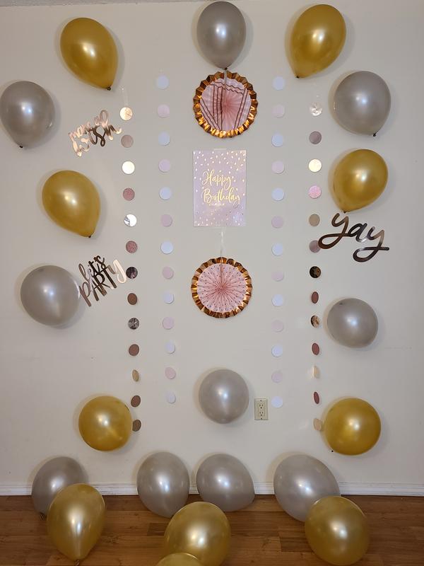 Balloons purchased separately for this decoration.