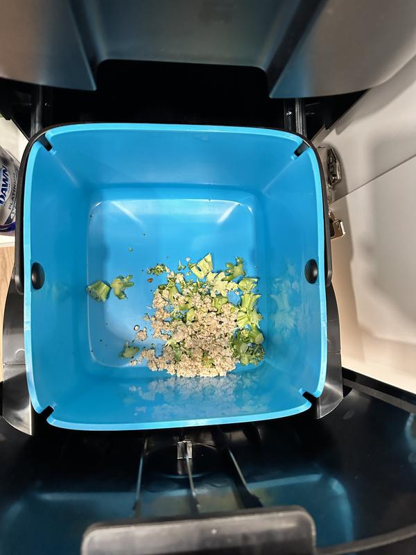 Food after going through sink