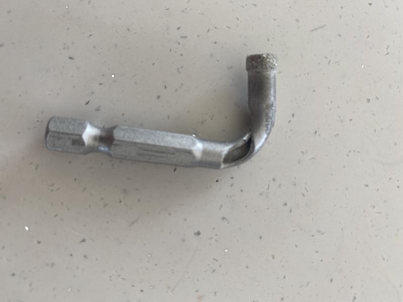 1/4” bit bent like cheap plastic