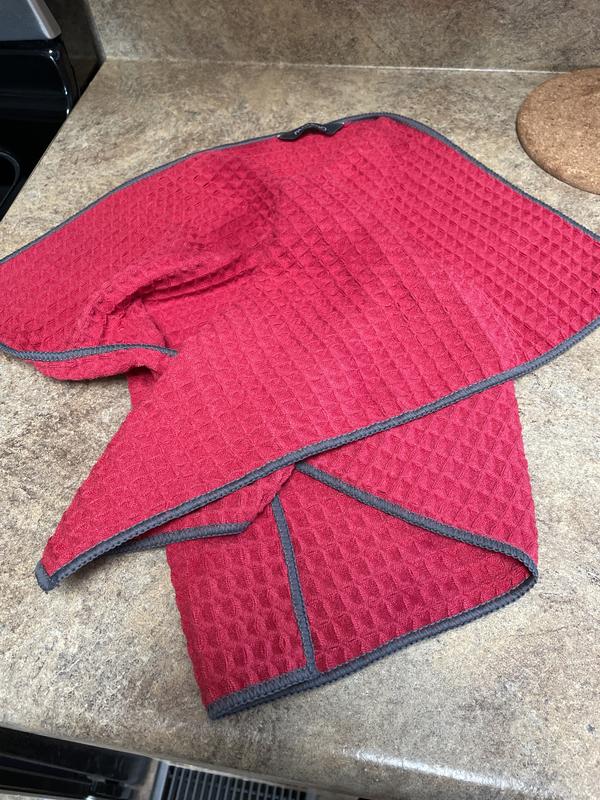 PADERNO Microfiber Waffle Kitchen Towels 18 In X 28 In 2 Pk Red   9d6900f5 A08d 5b42 996f A9f509e000b9