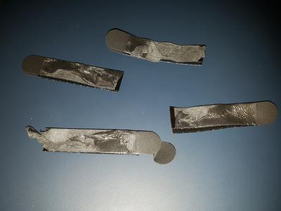 Adhesive strip stripped off as I tried to remove the liners