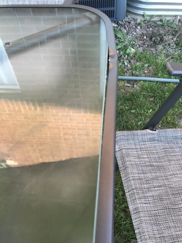 Damaged top, out of the box