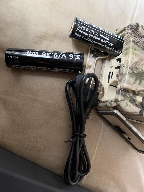 Batteries and charge usb cord
