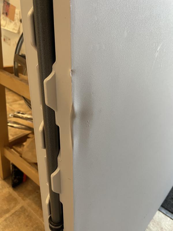 warped section of table