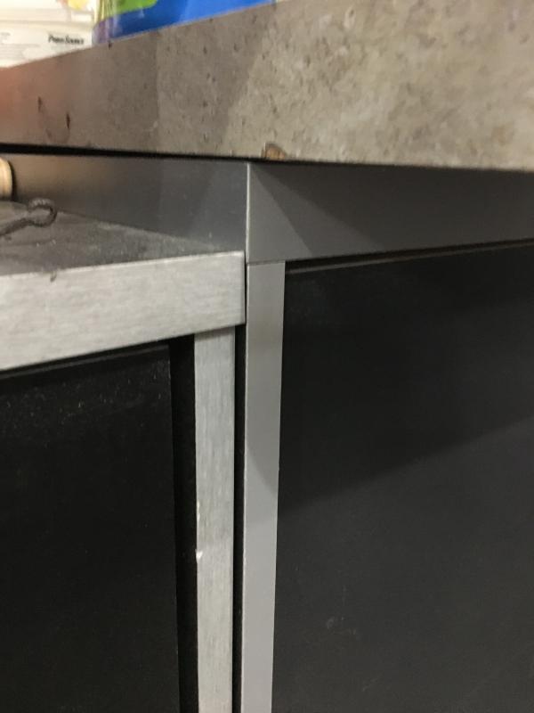 Lower cabinet height difference