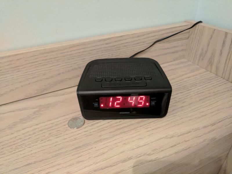 Seems slightly smaller than advertised but is still clear from a distance