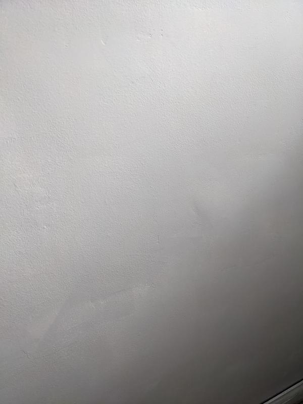 Yes, there was a hole in this wall from the door knob before