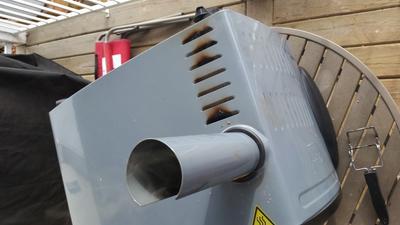 smoke coming out the top