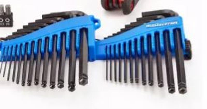 Mastercraft Folding Hex Key/Allen Wrench, Multi-Tip, Comfort Grip