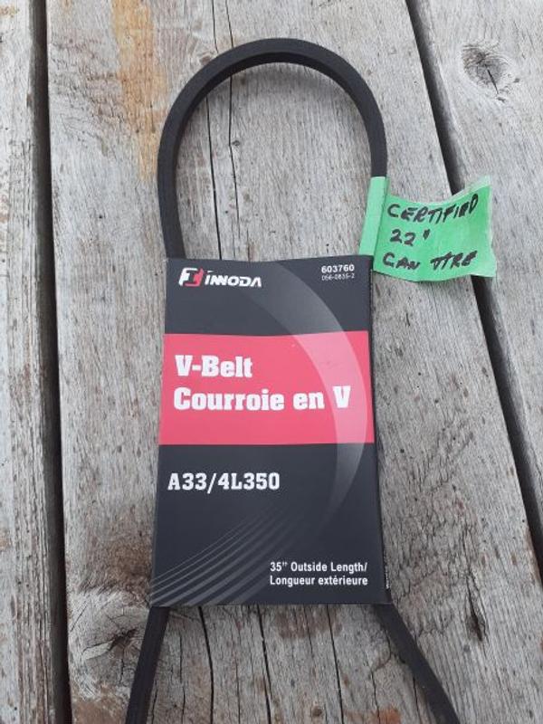 Belt for 22" snowblower