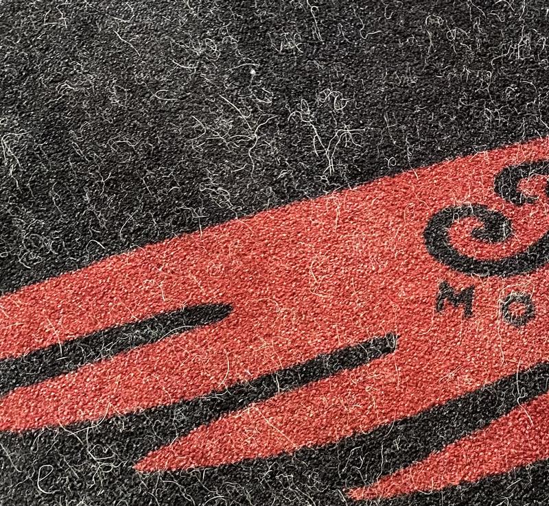 The carpet after using the Dyson