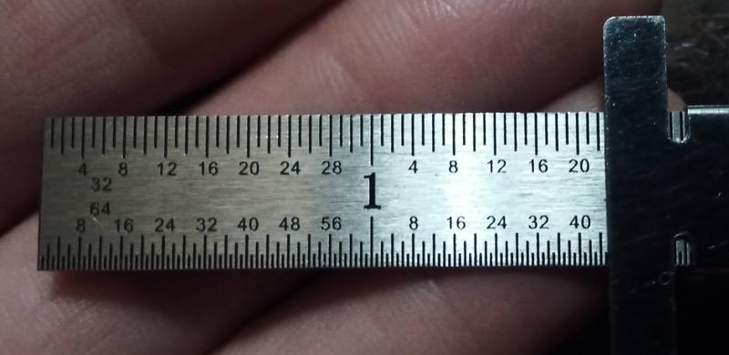 Detail of scale markings