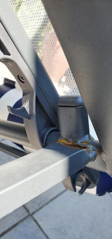 Fairly new chairs rusting