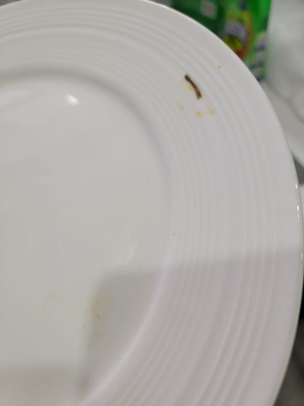 Soiled plate
