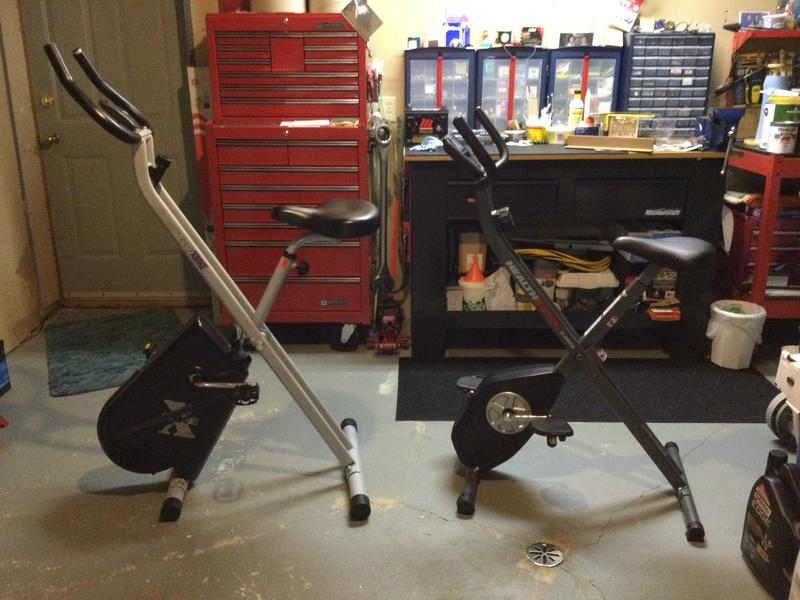 X-Bike Comparison Original (left) New (Right)