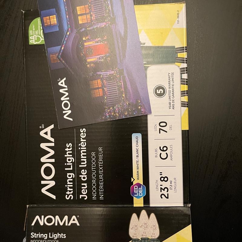 NOMA Outdoor 70 C6 LED Lights, Warm White Party City