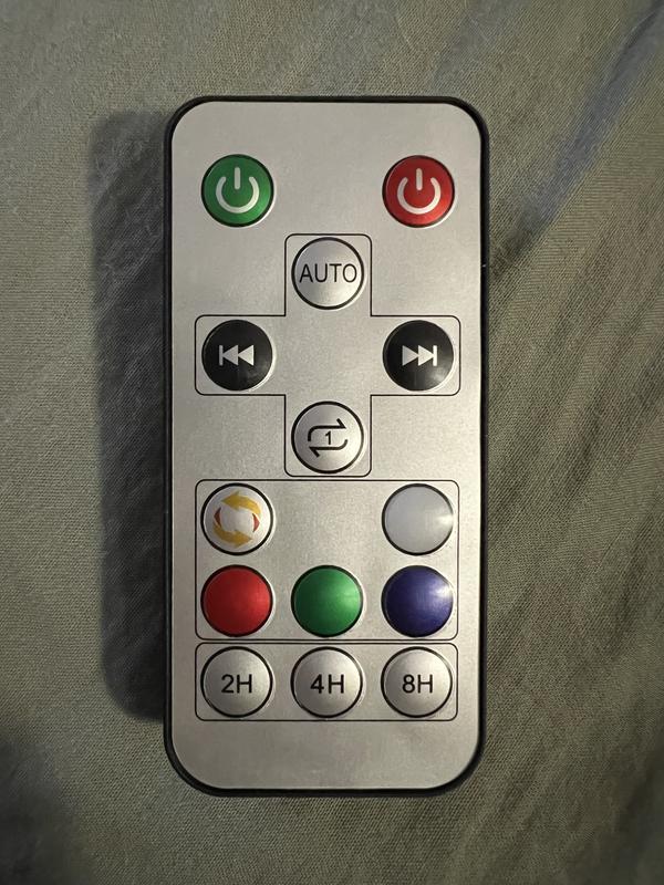 The remote I received is not the same with the colour options as described.