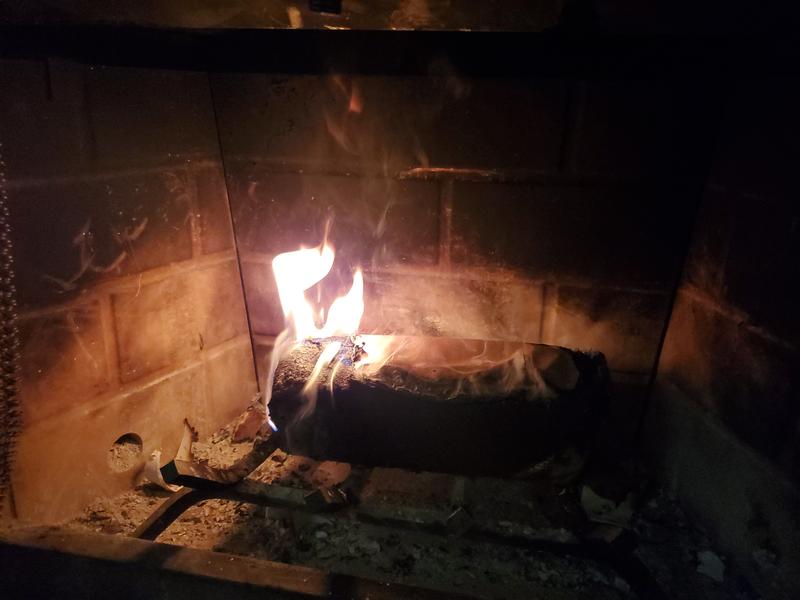 Didn't burn any more than this.