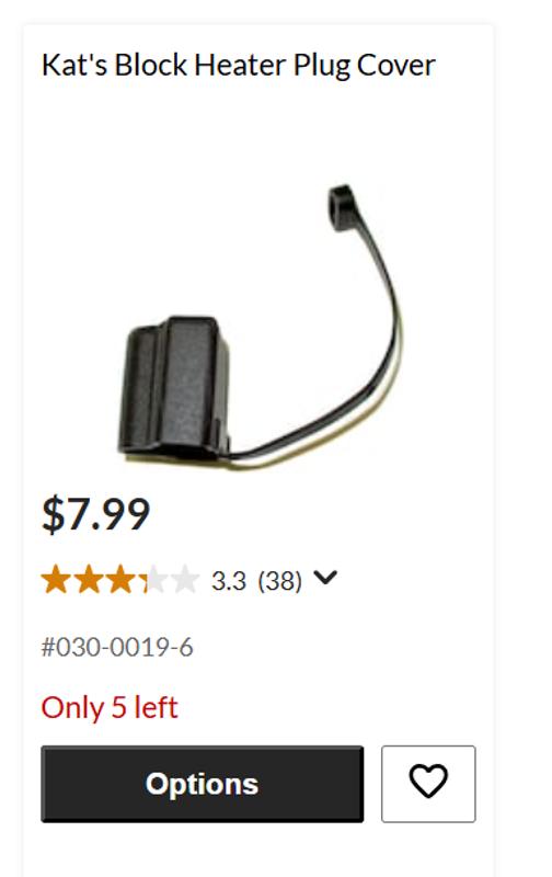 Kat's Block Heater Plug Cover