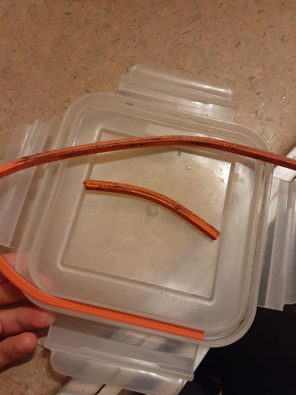 Broken rim from washing too often ...with mold