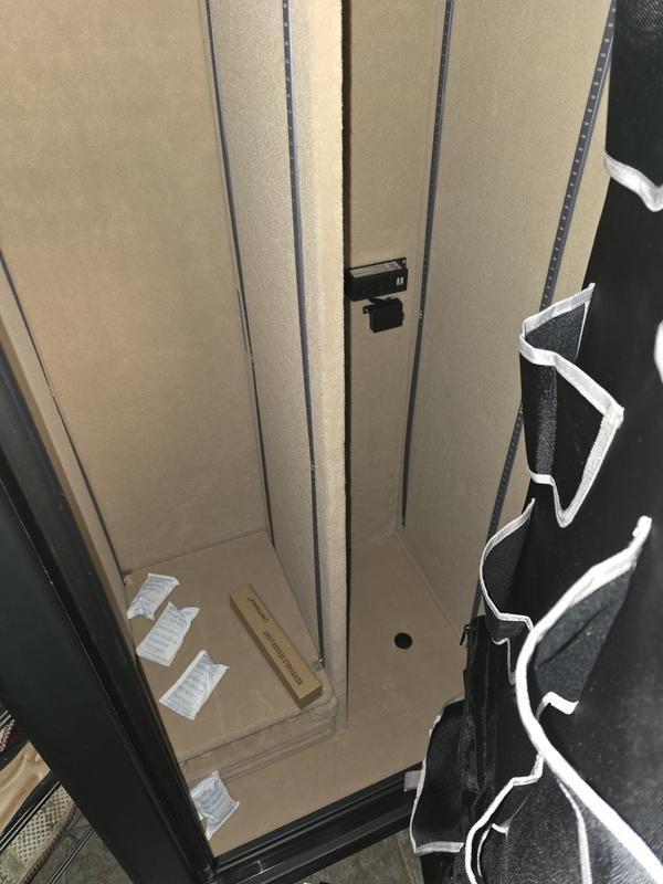 Before setting up shelves.