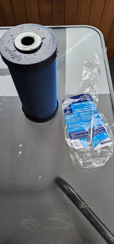 Filtre après démontage.