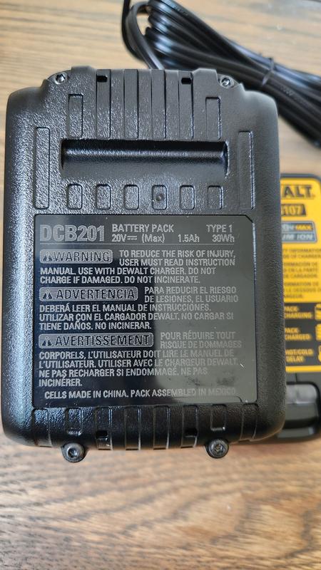 One of the two 1.5Ah batteries