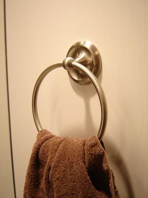 Meena Towel Ring in Chrome