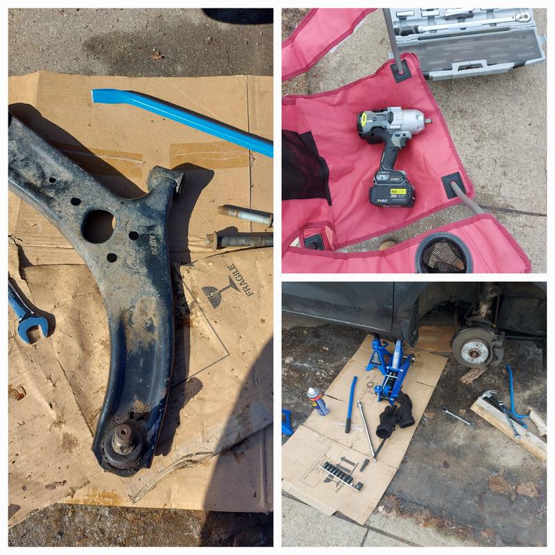 The lower control arm of my car was removed using this product.