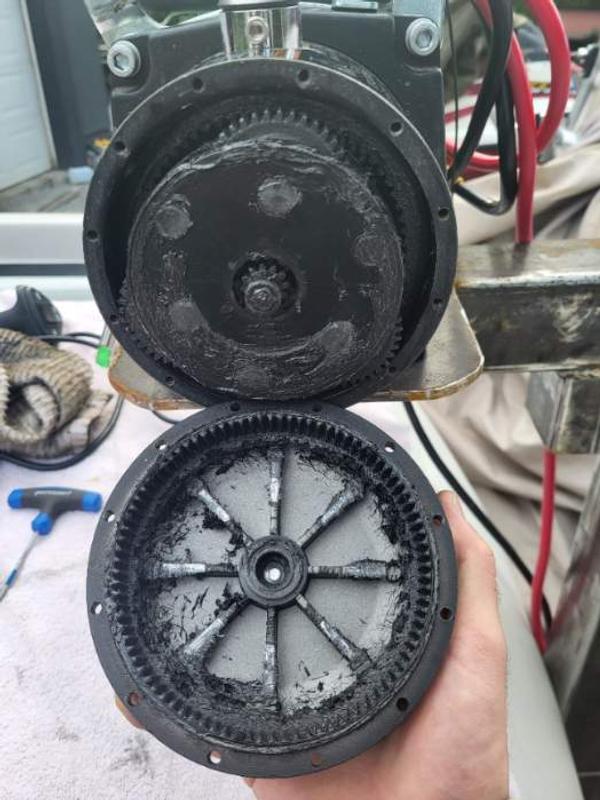 metal grinding off the inside of the end cap.