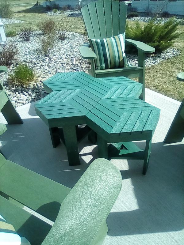 Coffee Table using 4 side tables