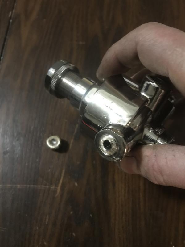 Broken plug that was leaking.