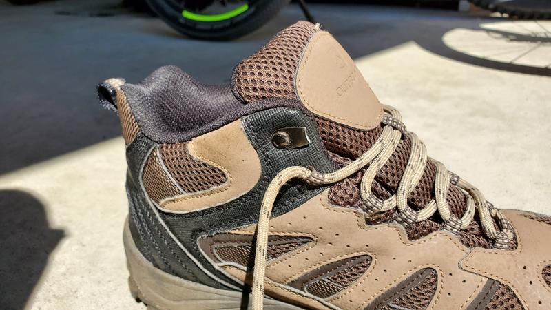 Sheared metal of broken hook is sharp.