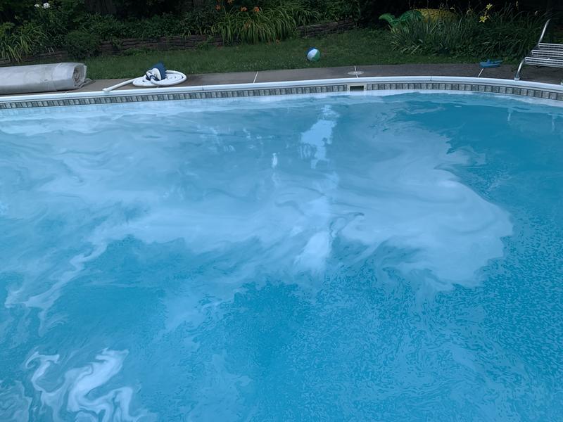 Foam created by the product