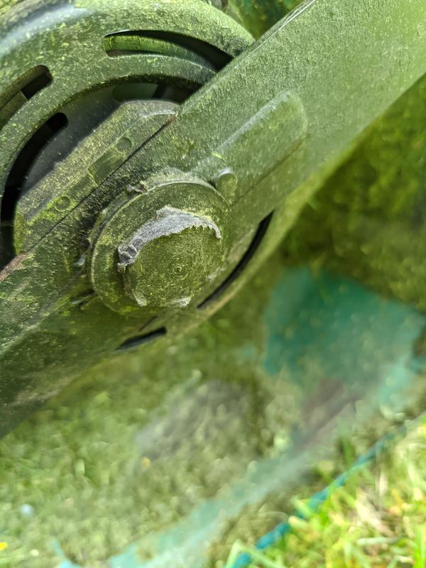 Plastic bolt, totally rounded off