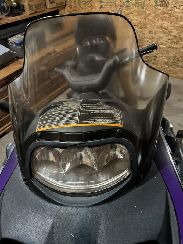 Using this product on yellowed snowmobile windshield. First photo shows half the windshield done, second photo is entire windshield done. The difference is clear, no pun intended.