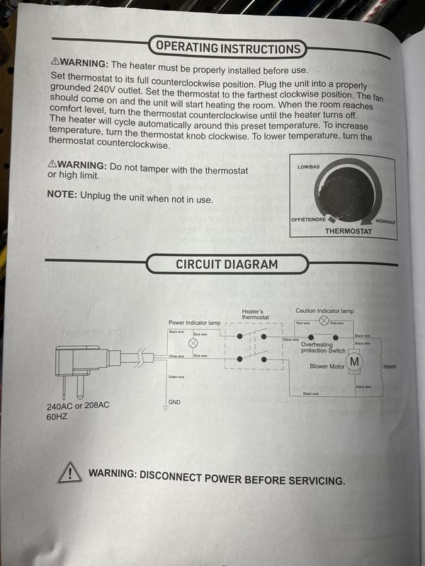 Circuit diagram showing only one speed and no way to change it
