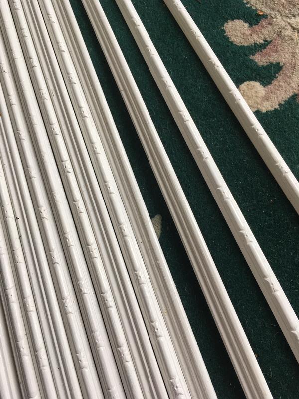 Trim pieces in semi-gloss white