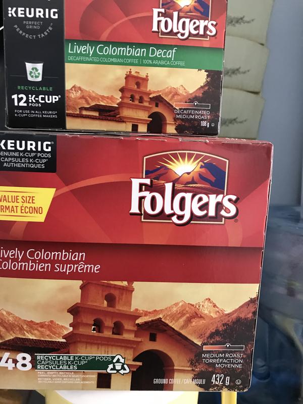 Keurig Folgers Lively Colombian Medium Roast K-Cup® Coffee Pods