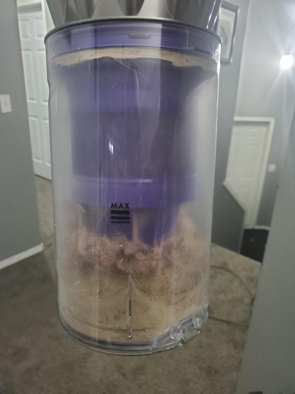 First time vacuuming carpet. This was 5ft x 5ft spot on our rug.