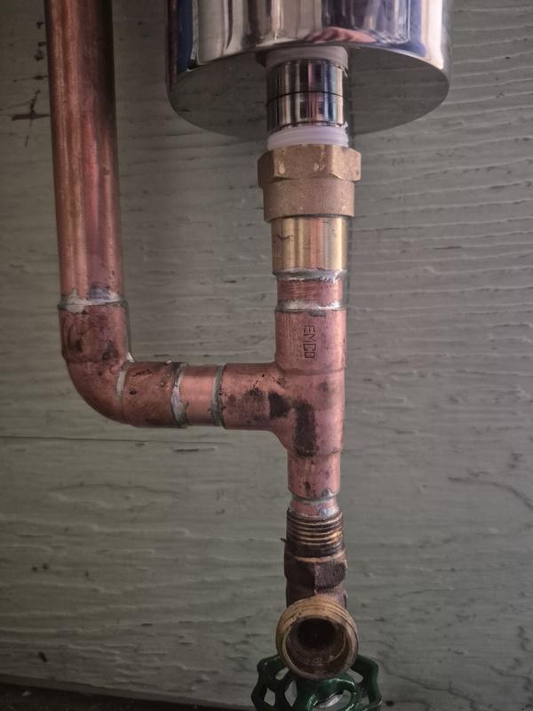 1/2" sweat shut off with spigot