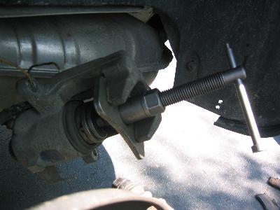 Volkswagen rear brake caliper pistion must be compressed and turned at the same time. A simple task for this tool.