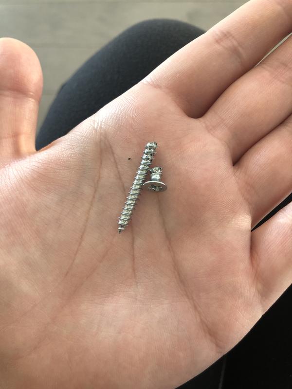 Broken screw