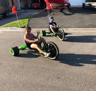 Huffy Green Machine RT 20-Inch 3-Wheel Tricycle in Green and Black