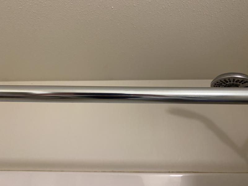 New tension shower rod.
