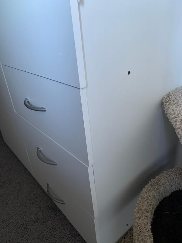 None of the drawers line up
